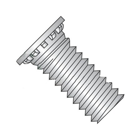 Newport Fasteners Self-Clinching Stud, #8-32, 1-1/4", Self Clinching, Stainless Steel; 18-8, Plain Finish, 8000 PK 325521